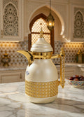 White Gold Thermos Jug